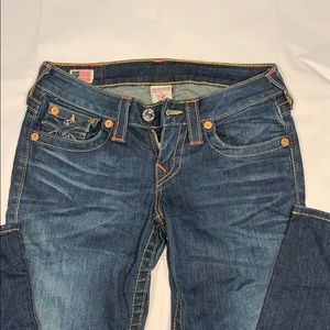 TRUE RELIGION Dark Blue Jeans - (Size 26)